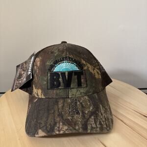Vintage Big Valley Tractor Snapback Hat Cap Camo Mesh Advantage Timber New